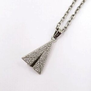 Preowned Louis Vuitton Paper Plane Necklace!